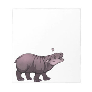 Baby Pigmy Hippo Notepad