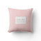 Baby Pillow - pink herringbone pattern