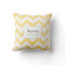 Baby Pillow - yellow chevron pattern