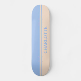 Baby Pink and Blue Skateboard