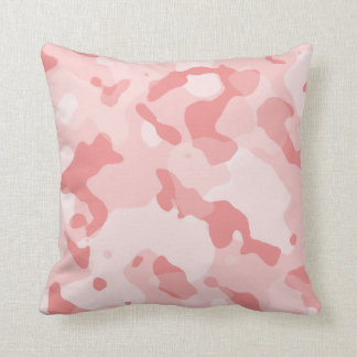 Baby Pink Camo; Camouflage Cushion