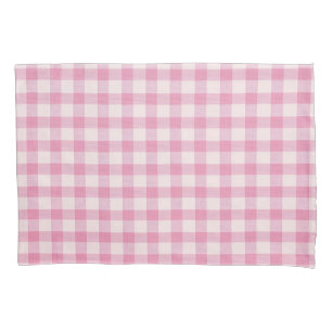 Baby Pink Gingham Pillowcase