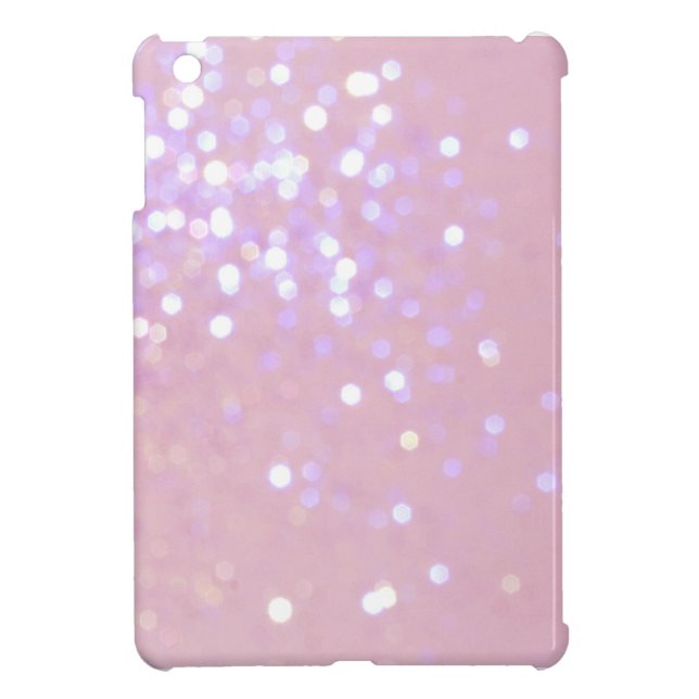 Baby Pink Glitter Print Sparkle iPad Mini Case (Back)