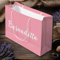 Baby Pink Handwritten Elegant Stylish Name