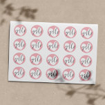 Baby Pink Heart "Girls" Grey White Classic Round Sticker<br><div class="desc">Complete our "Cast your vote" game with these pink round "girls" stickers.</div>