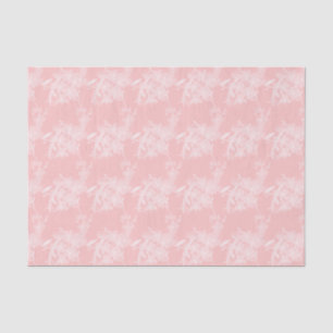 Baby Pink Small Flower Print Tissue Paper