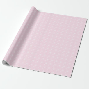 Baby Pink Snowflake Christmas Paper Gift Wrap