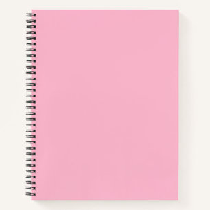 Baby pink solid color notebook