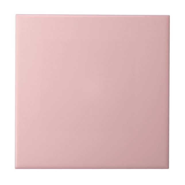 Baby Pink Solid Colour Ceramic Tile (Front)
