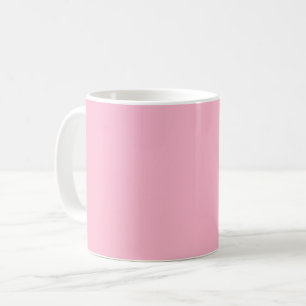 Baby pink solid colour coffee mug