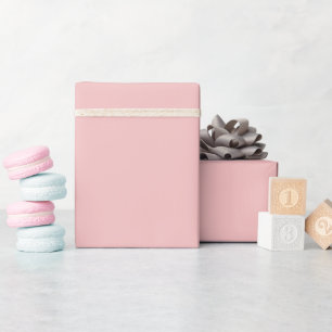 Baby Pink Solid Colour Customise It Wrapping Paper