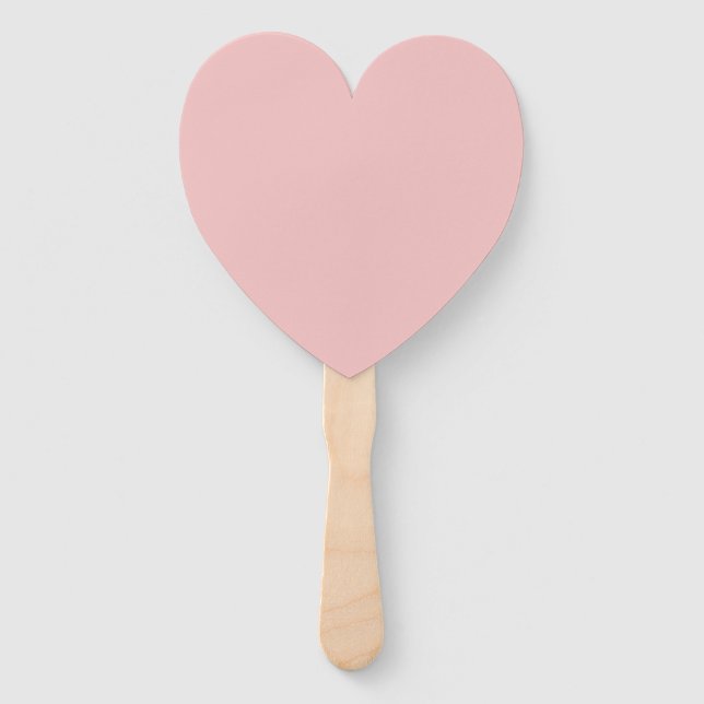  Baby pink (solid colour)  Hand Fan (Front)