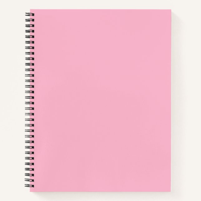 Baby pink solid colour notebook (Front)