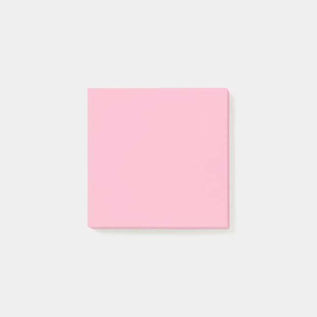 Baby pink solid colour post-it notes (Front)