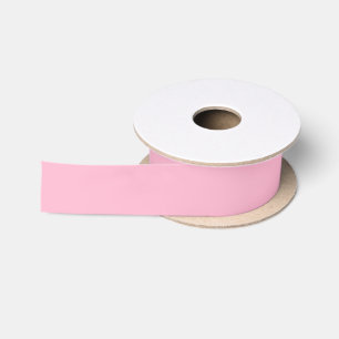 Baby pink solid colour satin ribbon
