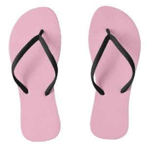 Baby pink solid colour thongs