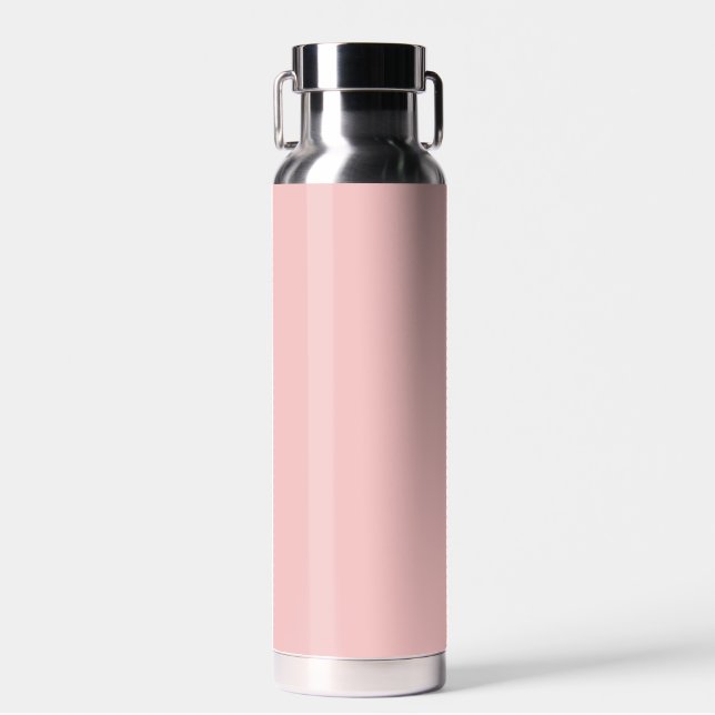  Baby pink (solid colour)  Water Bottle (Front)