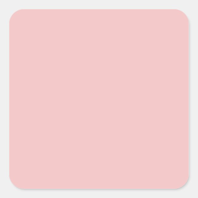 Baby Pink Square Sticker (Front)