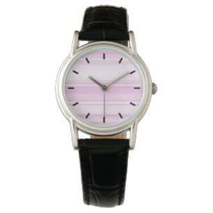 Baby pink stripes watch