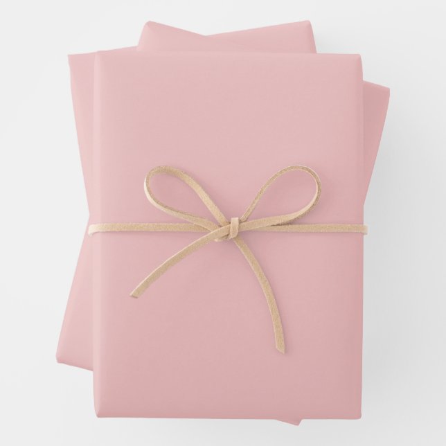 Baby Pink Wrapping Paper Sheet (In situ)