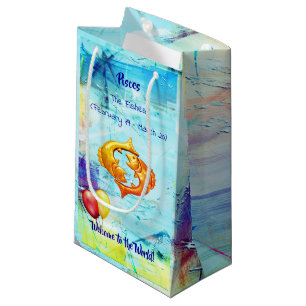 Baby Pisces   The Fishes Small Gift Bag