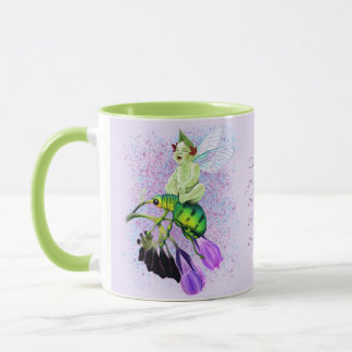 Baby Pixie Laughing on Beetle Ride Mug