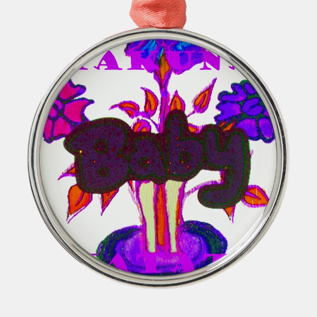Baby plant Hakuna Matata gifts.png Metal Ornament (Front)