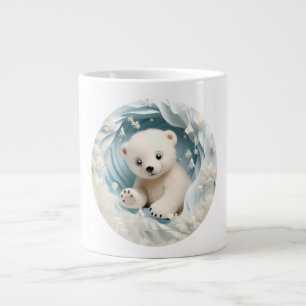 Baby Polar Bear Christmas Large Coffee Mug