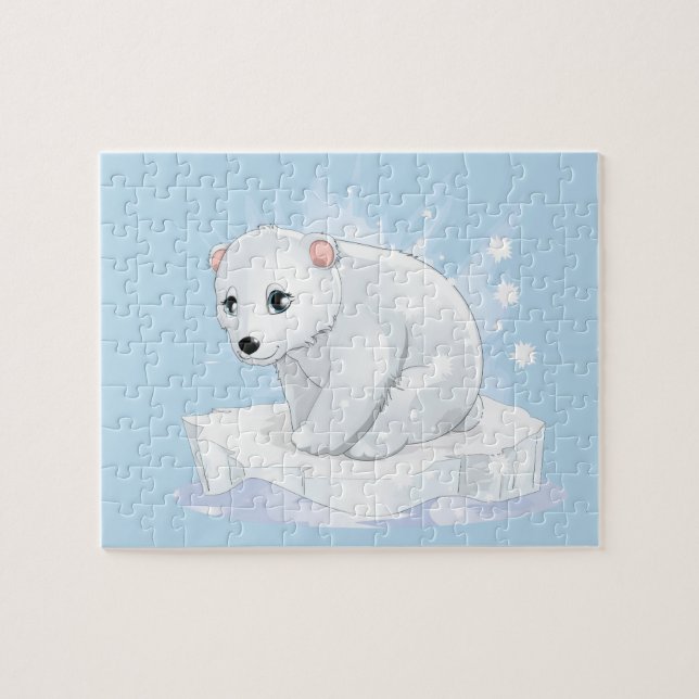Baby Polar Bear Game Puzzle (Horizontal)