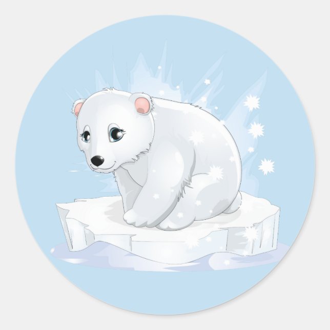 Baby Polar Bear Stickers (Front)