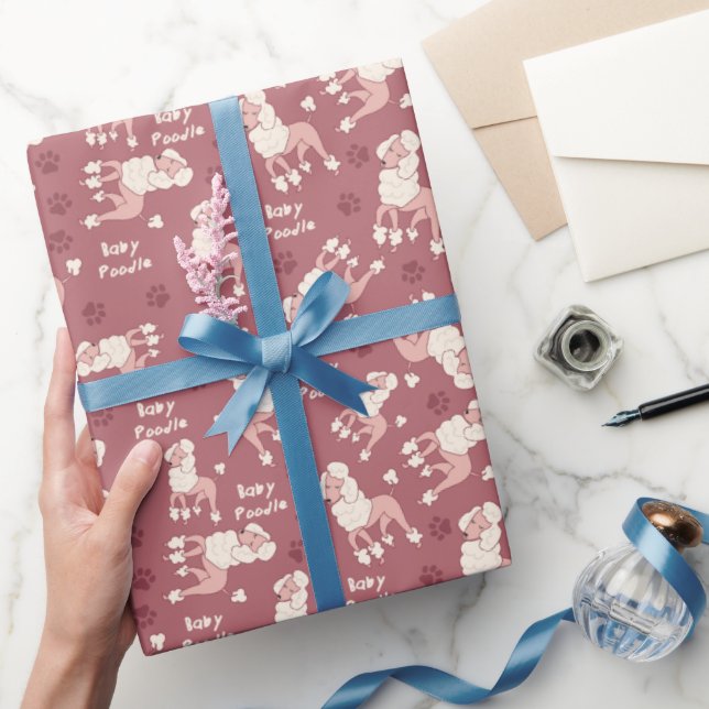 Baby Poodle Wrapping Paper (Gifting)