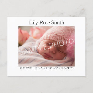 baby postcard