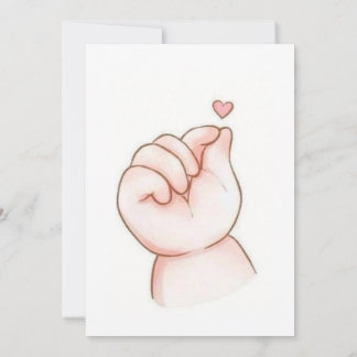 Baby poster  thank you card