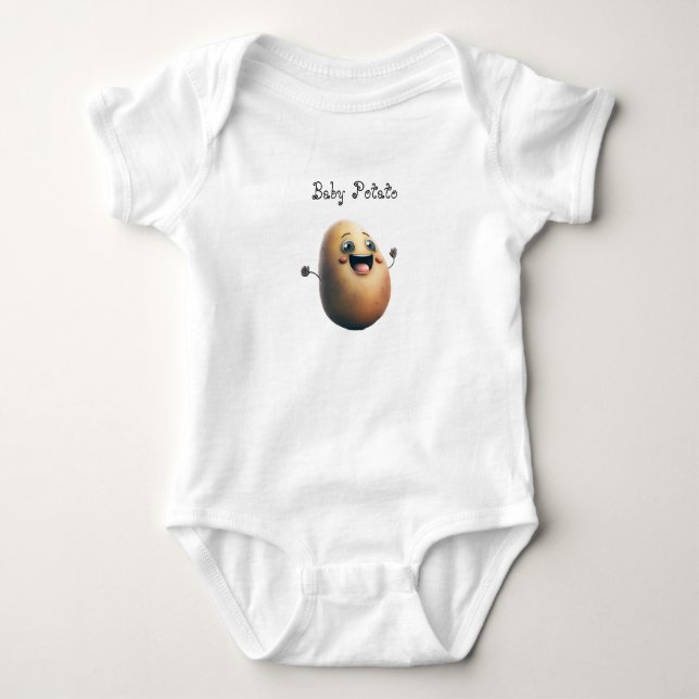 Baby Potato Customisable Cute Loving Baby Bodysuit (Front)