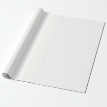 Baby Powder White Plain Solid Colour Wrapping Pape