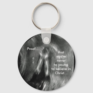 Baby praying key ring