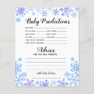 Baby Predictions & Advice - Baby It's Cold Outside Flyer