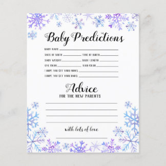 Baby Predictions - Baby It's Cold Outside Flyer