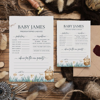 Baby Predictions Reel Fun Fishing Baby Shower Card