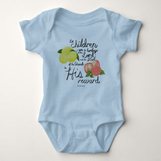 Baby Pretty Psalms 127:3 Blessing  Baby Bodysuit