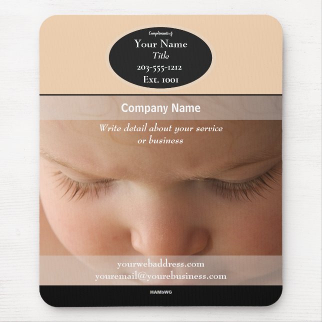 Baby Promotional Mouse Pad - HAMbyWG (Front)