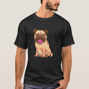 Baby Pug Dog Face Love R Dad Mum Boy Girl T-Shirt