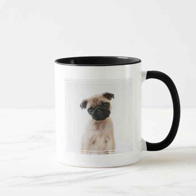 Baby Pug Portrait Mug (Right)