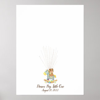 Baby Puppy Fingerprint Guest Book