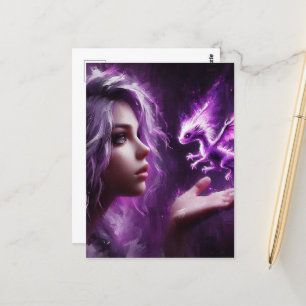 Baby Purple Dragon Postcard