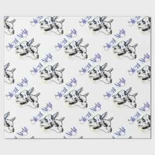 Baby Pygmy Goats Silent Night Christmas Wrapping Wrapping Paper