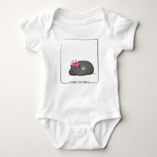 Baby Pygmy Hippo - Goodnight Little Princess Baby Bodysuit
