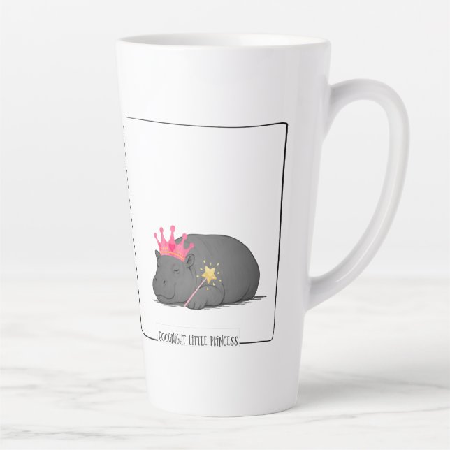 Baby Pygmy Hippo Princess Mug (Right)