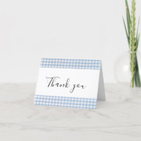 Baby Q Baby Shower Barbecue Chequered Boy Blue