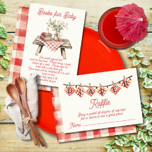 Baby-Q baby shower diaper raffle Invitation